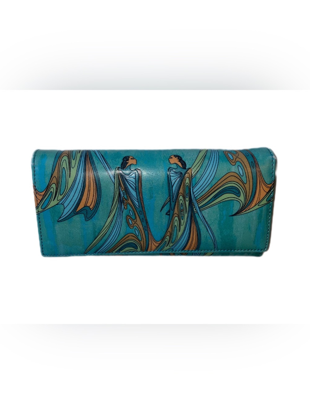 “Friends” Vegan Leather Clutch Wallet by Indigenous Designer Maxine Noel
